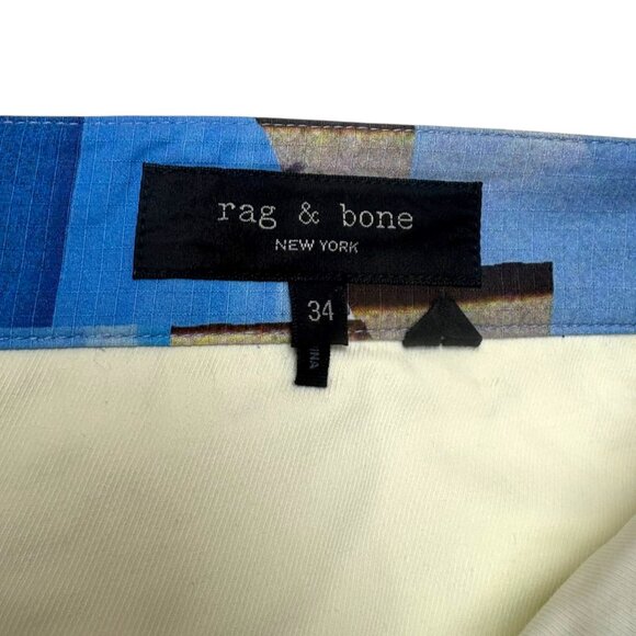 rag & bone Perry Sunset Print Cotton Ripstop Shorts - Picture 2 of 11